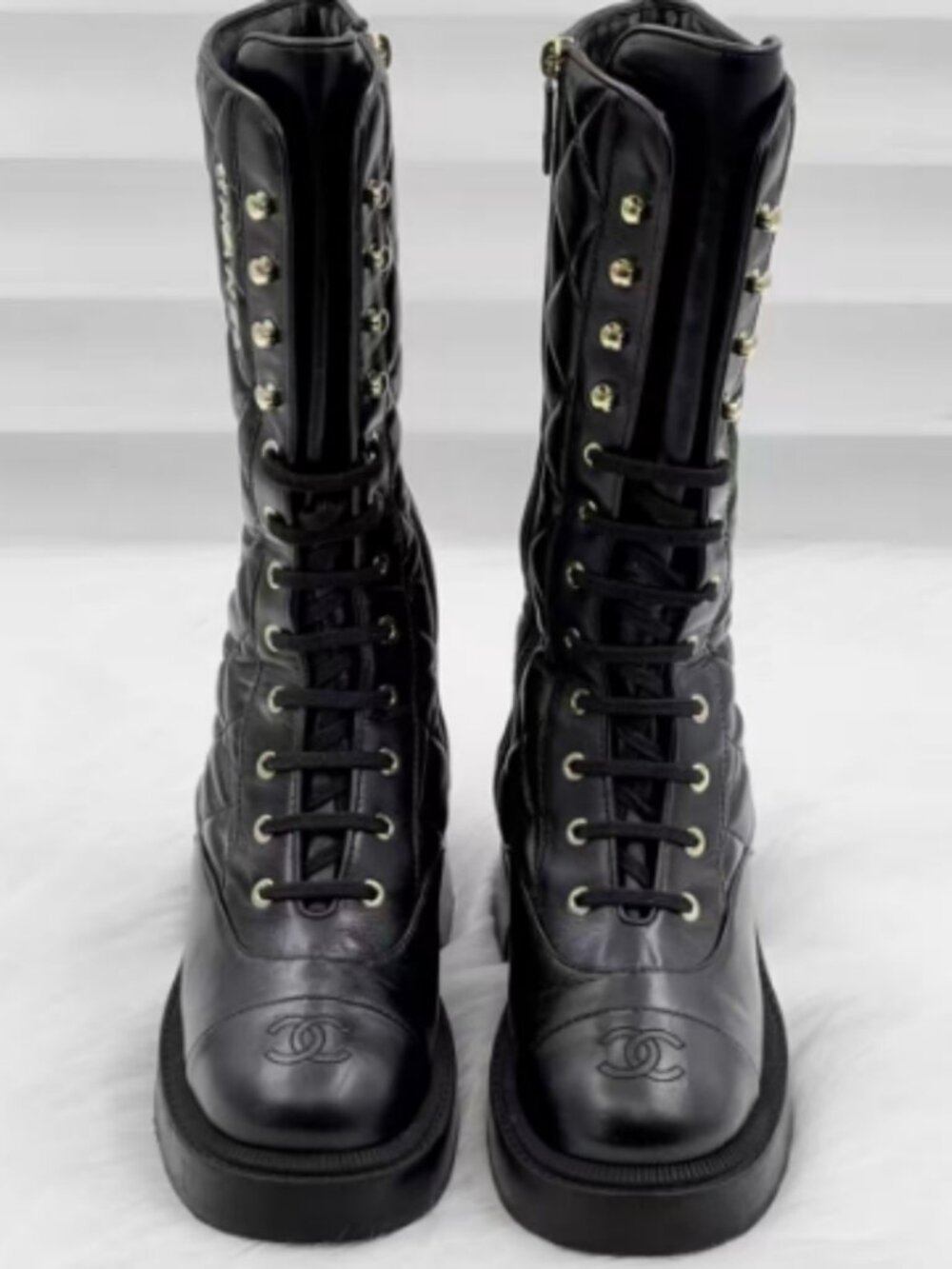 Chanel black boots
